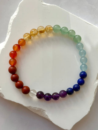 7 CHAKRA BRACELET (6MM) Bracelet The Crystal Avenues
