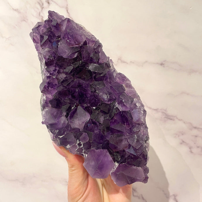 AMETHYST CLUSTER LARGE - EXTRA QUALITY (6) Druze The Crystal Avenues 