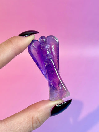 AMETHYST CRYSTAL ANGEL - HANDCARVED Raw Crystal The Crystal Avenues