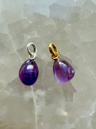AMETHYST CRYSTAL NECKLACE - 'NUGGET' PENDANT Necklace The Crystal Avenues