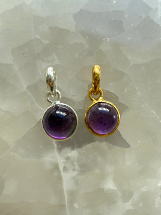 AMETHYST CRYSTAL NECKLACE - ROUND PENDANT Necklace The Crystal Avenues
