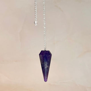 AMETHYST PENDULUM Raw Crystal The Crystal Avenues