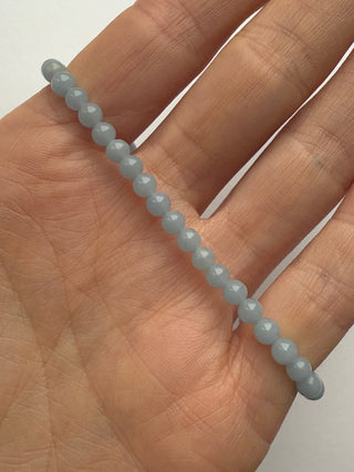 ANGELITE BRACELET (4MM) Bracelet The Crystal Avenues