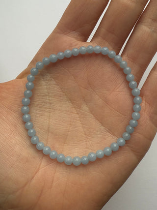 ANGELITE BRACELET (4MM) Bracelet The Crystal Avenues