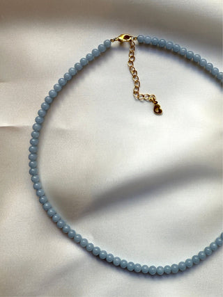 ANGELITE CHOKER NECKLACE Necklace The Crystal Avenues