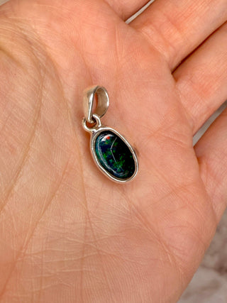 BLACK ETHIOPIAN OPAL SILVER PENDANT (NO. 8) - 2. SORTING The Crystal Avenues