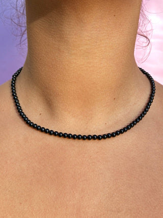 BLACK TOURMALINE CHOKER NECKLACE Necklace The Crystal Avenues