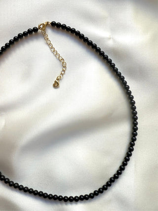 BLACK TOURMALINE CHOKER NECKLACE Necklace The Crystal Avenues
