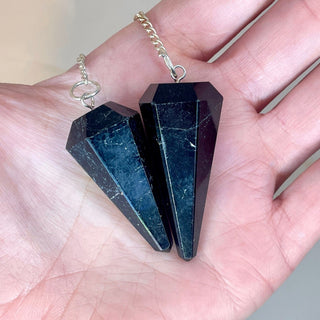 BLACK TOURMALINE PENDULUM Raw Crystal The Crystal Avenues