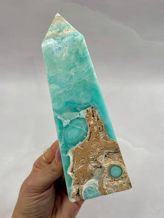 BLUE ARAGONITE XL TOWER (A) Tower The Crystal Avenues
