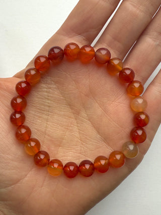 CARNELIAN BRACELET (8MM) Bracelet The Crystal Avenues