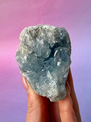 CELESTITE CLUSTER (11) Cluster The Crystal Avenues