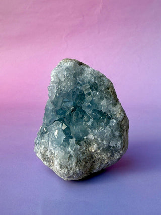 CELESTITE CLUSTER (11) Cluster The Crystal Avenues