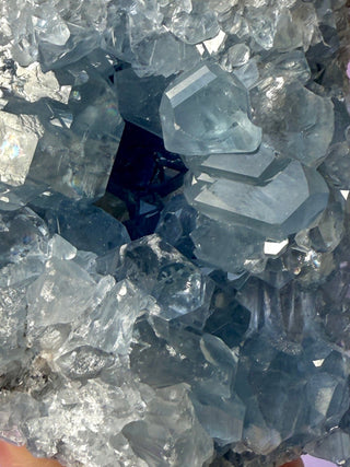 CELESTITE CLUSTER (2) Cluster The Crystal Avenues