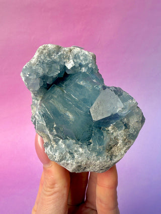 CELESTITE CLUSTER (4) Cluster The Crystal Avenues