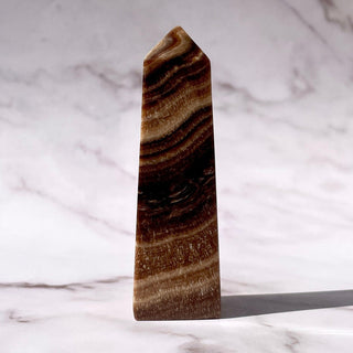 CHOCOLATE CALCITE TOWER (3) Palmstone The Crystal Avenues