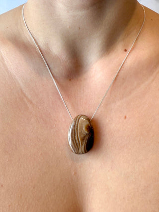 CRYSTAL NECKLACE - CHOCOLATE CALCITE Necklace The Crystal Avenues