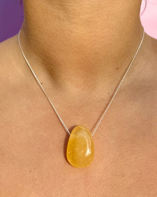 CRYSTAL NECKLACE - ORANGE CALCITE Necklace The Crystal Avenues