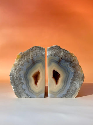DRUZY AGATE BOOKENDS (3) The Crystal Avenues
