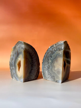 DRUZY AGATE BOOKENDS (3) The Crystal Avenues