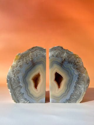 DRUZY AGATE BOOKENDS (3) The Crystal Avenues