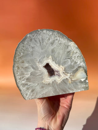 DRUZY AGATE CUT BASE (B) The Crystal Avenues