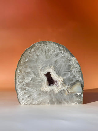 DRUZY AGATE CUT BASE (B) The Crystal Avenues