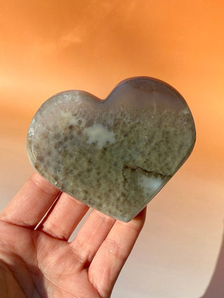 DRUZY AGATE HEART - EXCLUSIVE QUALITY (10) The Crystal Avenues