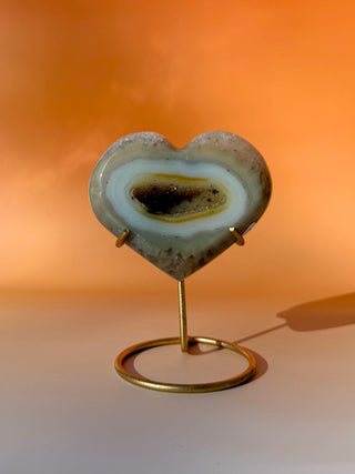 DRUZY AGATE HEART - EXCLUSIVE QUALITY (10) The Crystal Avenues
