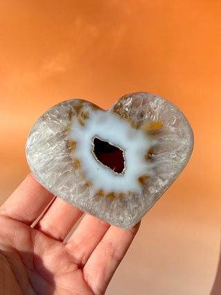 DRUZY AGATE HEART - EXCLUSIVE QUALITY (11) The Crystal Avenues