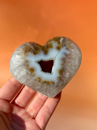 DRUZY AGATE HEART - EXCLUSIVE QUALITY (11) The Crystal Avenues