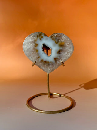 DRUZY AGATE HEART - EXCLUSIVE QUALITY (11) The Crystal Avenues