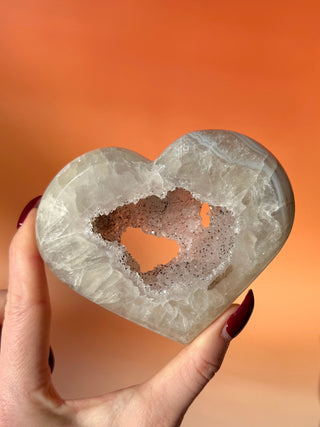 DRUZY AGATE HEART - EXCLUSIVE QUALITY (2) The Crystal Avenues