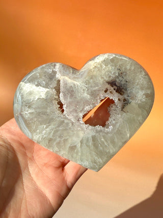 DRUZY AGATE HEART - EXCLUSIVE QUALITY (2) The Crystal Avenues
