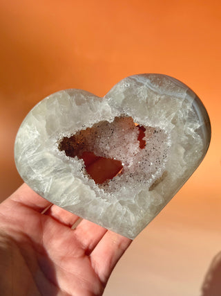 DRUZY AGATE HEART - EXCLUSIVE QUALITY (2) The Crystal Avenues