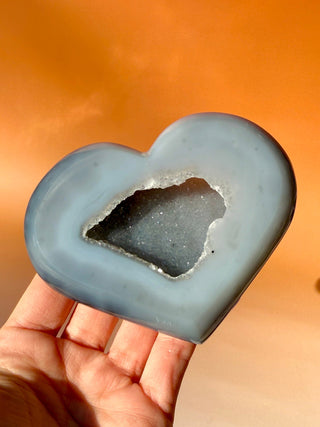 DRUZY AGATE HEART - EXCLUSIVE QUALITY (5) The Crystal Avenues
