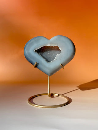 DRUZY AGATE HEART - EXCLUSIVE QUALITY (5) The Crystal Avenues
