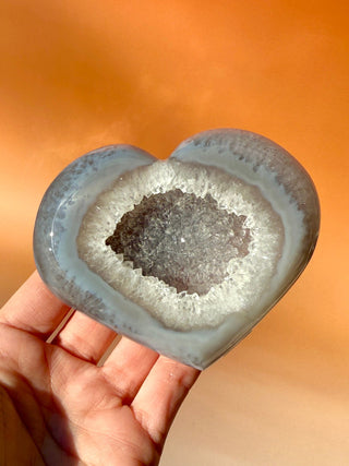 DRUZY AGATE HEART - EXCLUSIVE QUALITY (6) The Crystal Avenues