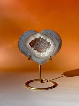 DRUZY AGATE HEART - EXCLUSIVE QUALITY (6) The Crystal Avenues