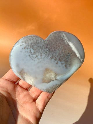 DRUZY AGATE HEART - EXCLUSIVE QUALITY (6) The Crystal Avenues
