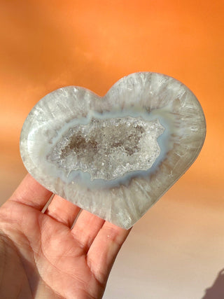 DRUZY AGATE HEART - EXCLUSIVE QUALITY (8) The Crystal Avenues
