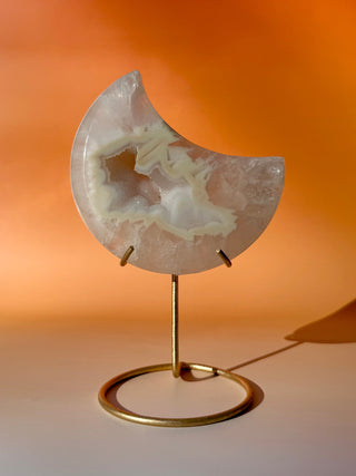 DRUZY AGATE MOON - EXCLUSIVE QUALITY (2) The Crystal Avenues