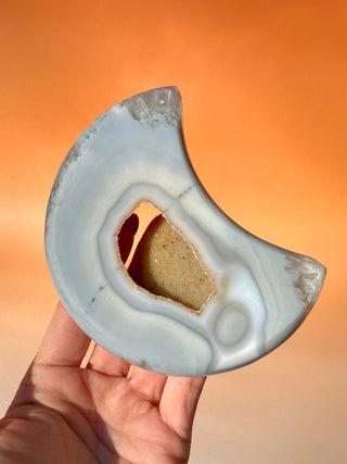 DRUZY AGATE MOON - EXCLUSIVE QUALITY (4) The Crystal Avenues