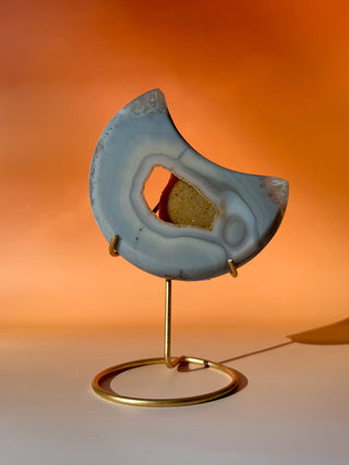 DRUZY AGATE MOON - EXCLUSIVE QUALITY (4) The Crystal Avenues