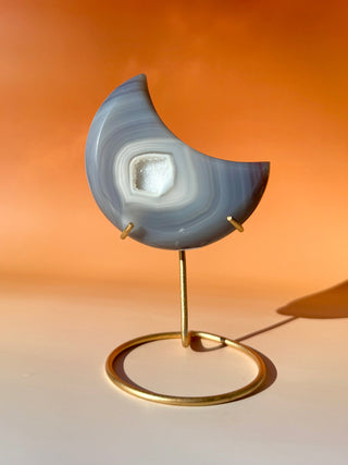 DRUZY AGATE MOON - EXCLUSIVE QUALITY (6) The Crystal Avenues