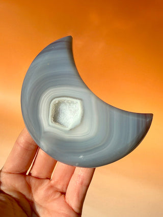 DRUZY AGATE MOON - EXCLUSIVE QUALITY (6) The Crystal Avenues
