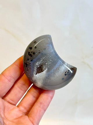 DRUZY AGATE MOON - EXCLUSIVE QUALITY (H) The Crystal Avenues
