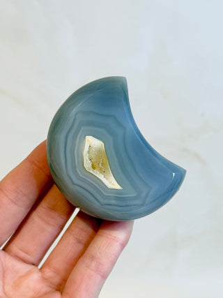 DRUZY AGATE MOON - EXCLUSIVE QUALITY (J) The Crystal Avenues