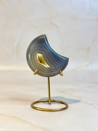 DRUZY AGATE MOON - EXCLUSIVE QUALITY (J) The Crystal Avenues