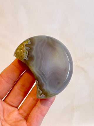 DRUZY AGATE MOON - EXCLUSIVE QUALITY (J) The Crystal Avenues